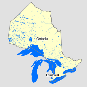 Carte : Ontario London