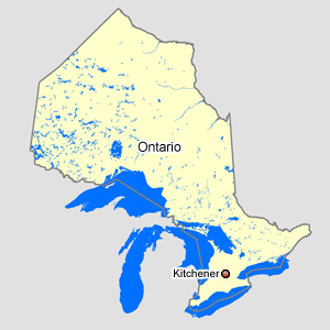 Carte : Ontario Kitchener