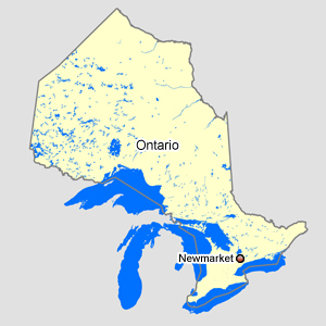 Carte : Ontario Newmarket