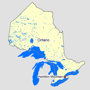Carte : Ontario Plateau De Hamilton