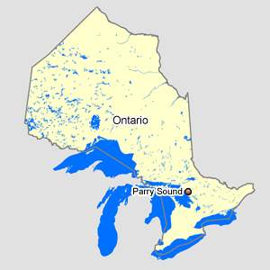 Carte : Ontario Parry Sound